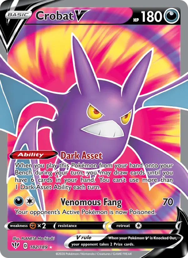 Crobat V #182 — Darkness Ablaze