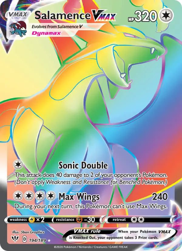 Salamence VMAX #194 — Darkness Ablaze