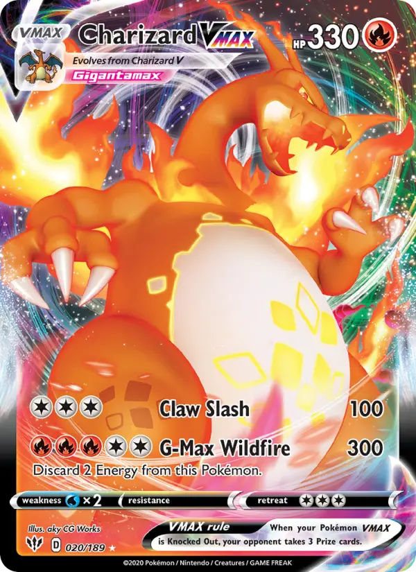 Charizard VMAX #20 — Darkness Ablaze