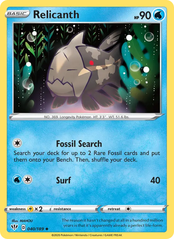 Relicanth #40 — Darkness Ablaze