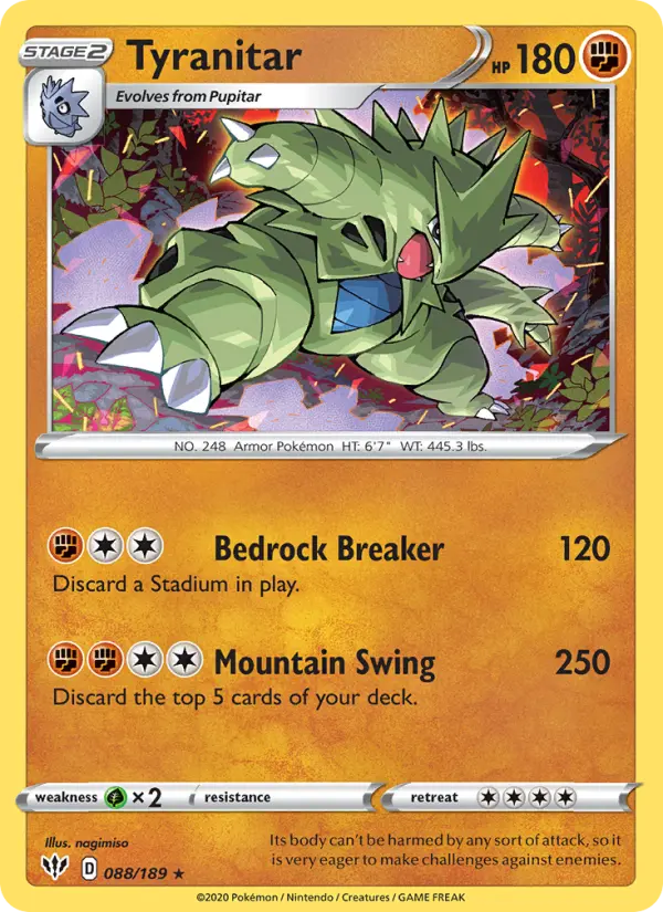 Tyranitar #88 — Darkness Ablaze