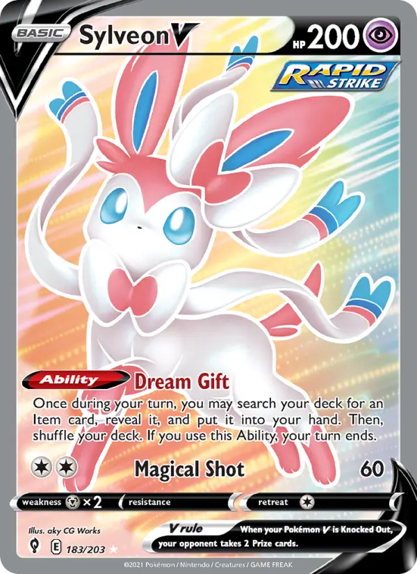 Sylveon V #183 — Evolving Skies
