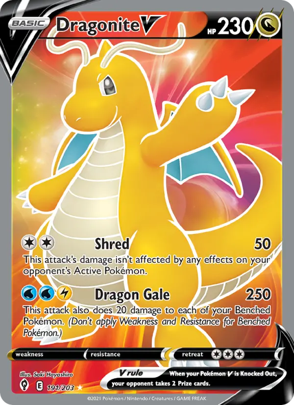 Dragonite V #191 — Evolving Skies