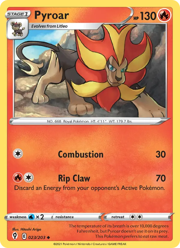 Pyroar #23 — Evolving Skies