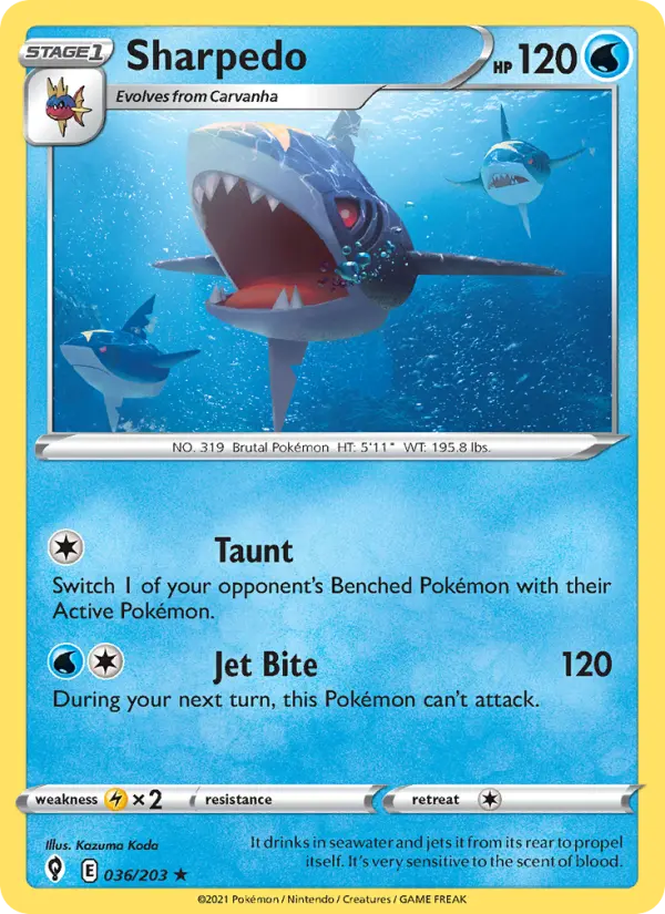 Sharpedo #36 — Evolving Skies