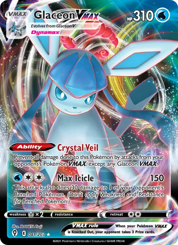 Glaceon VMAX #41 — Evolving Skies
