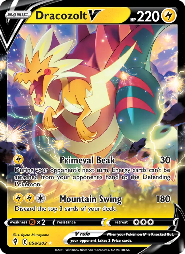 Dracozolt V #58 — Evolving Skies