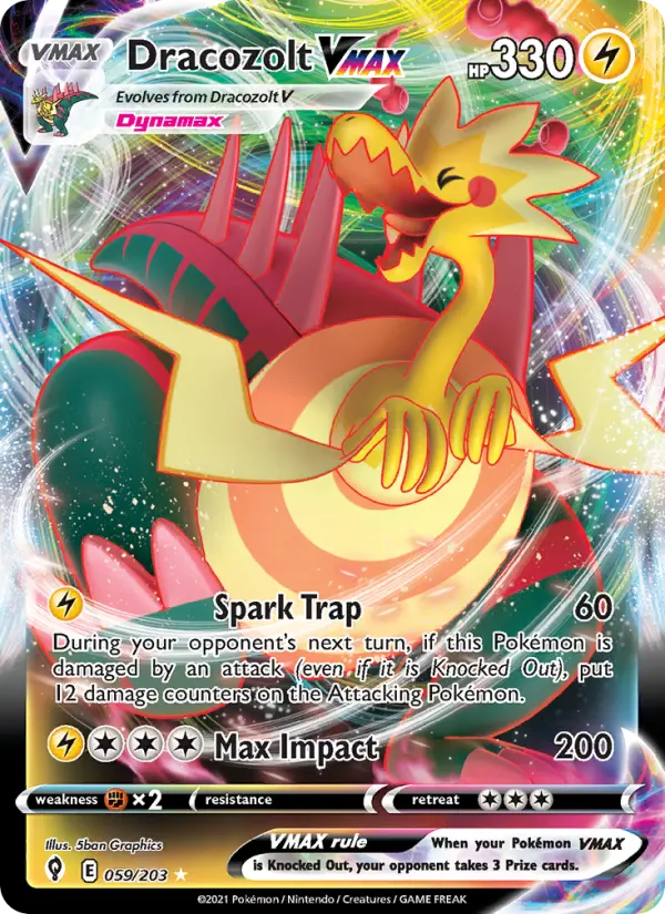 Dracozolt VMAX #59 — Evolving Skies