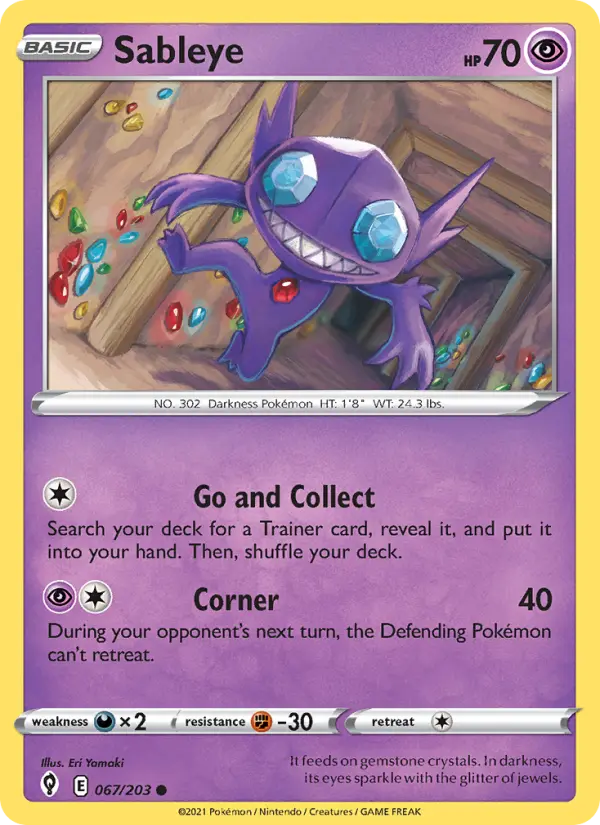 Sableye #67 — Evolving Skies
