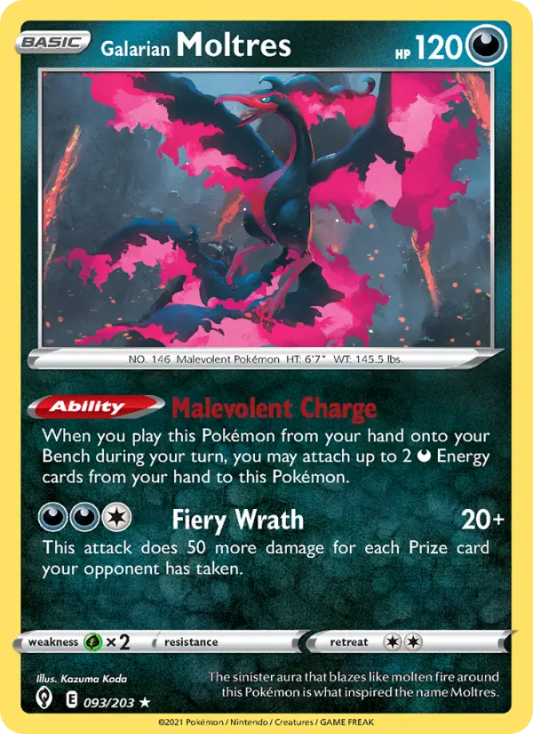 Galarian Moltres #93 — Evolving Skies