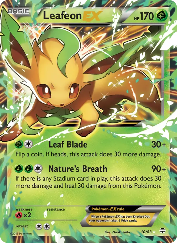 Leafeon EX #10 — Generations