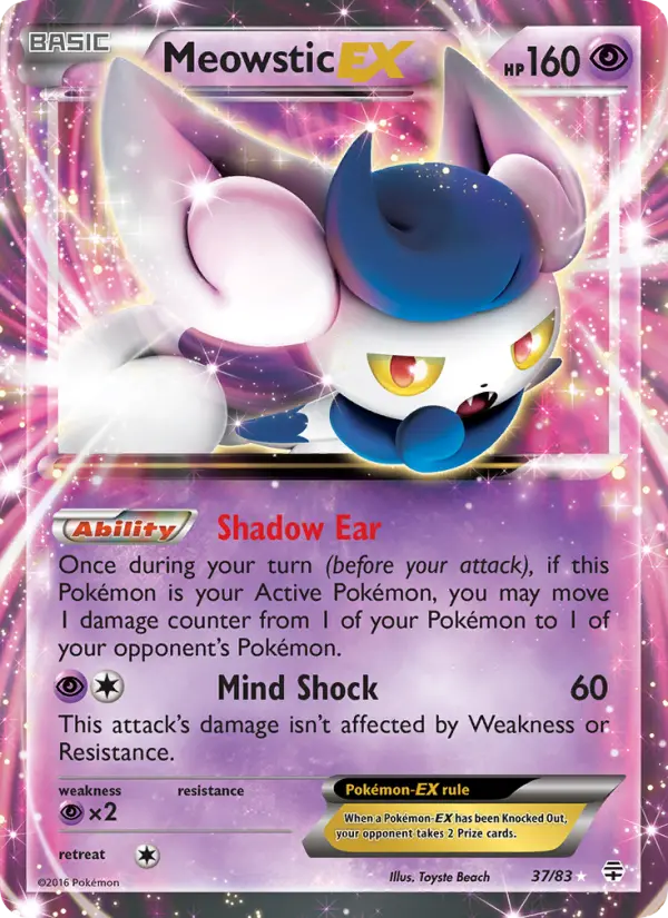 Meowstic EX #37 — Generations
