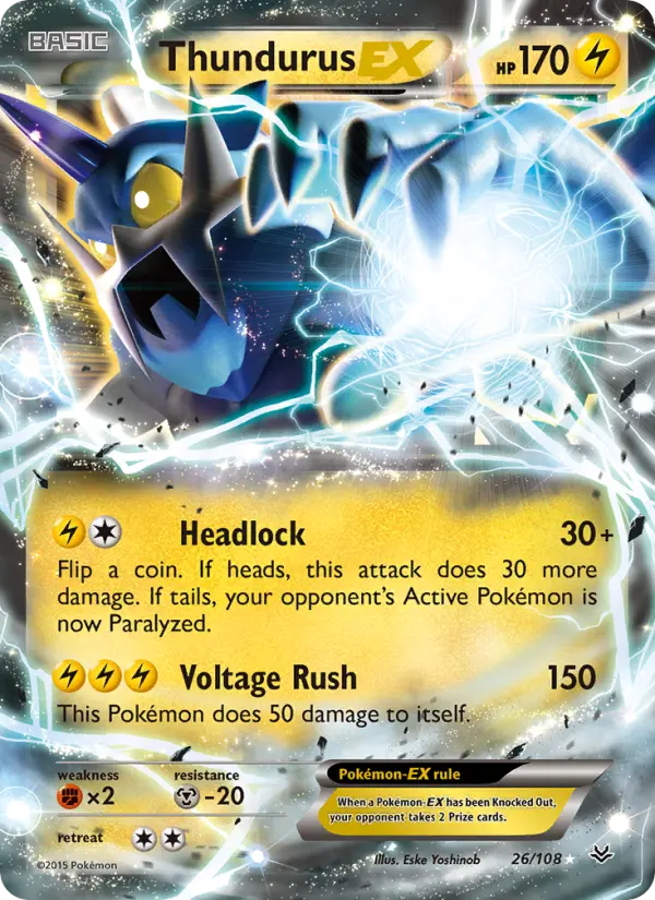 Thundurus EX #26 — Roaring Skies