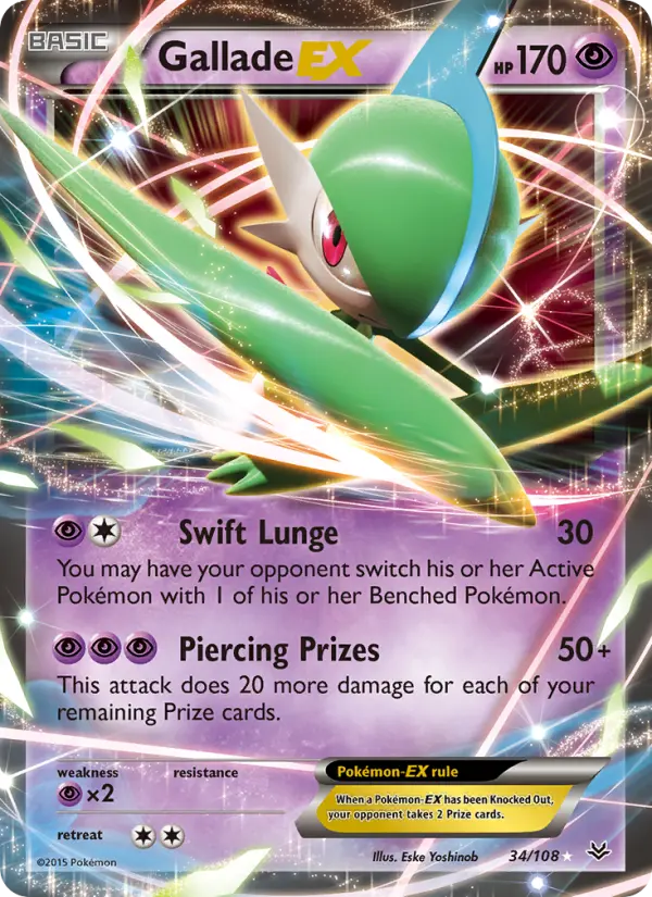 Gallade EX #34 — Roaring Skies
