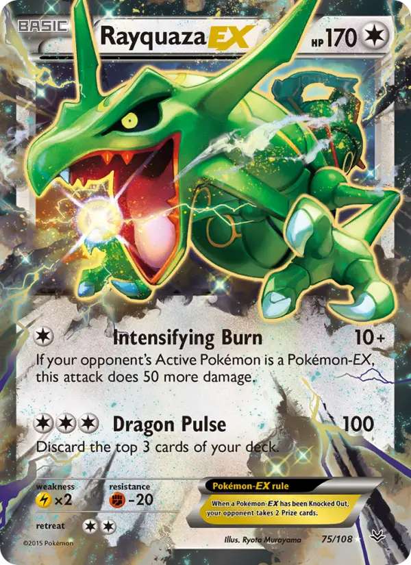 Rayquaza EX #75 — Roaring Skies