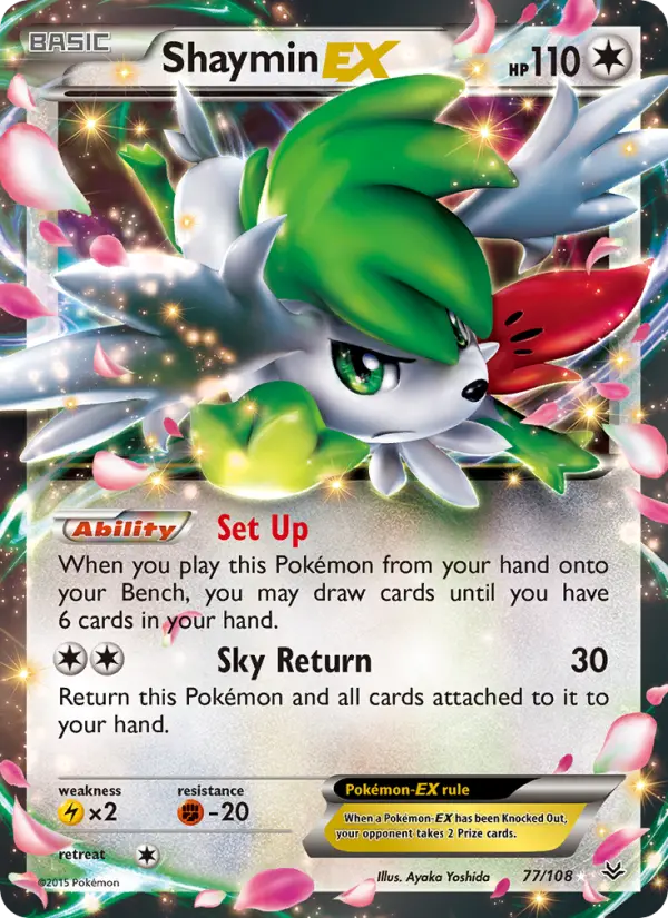 Shaymin EX #77 — Roaring Skies