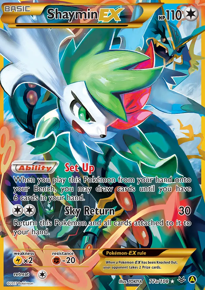 Shaymin EX #77a — Roaring Skies