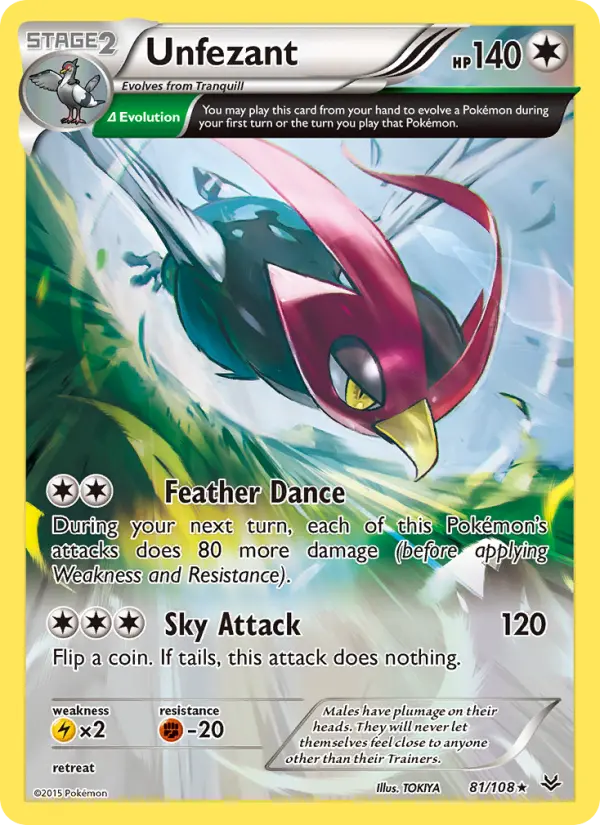 Unfezant #81 — Roaring Skies