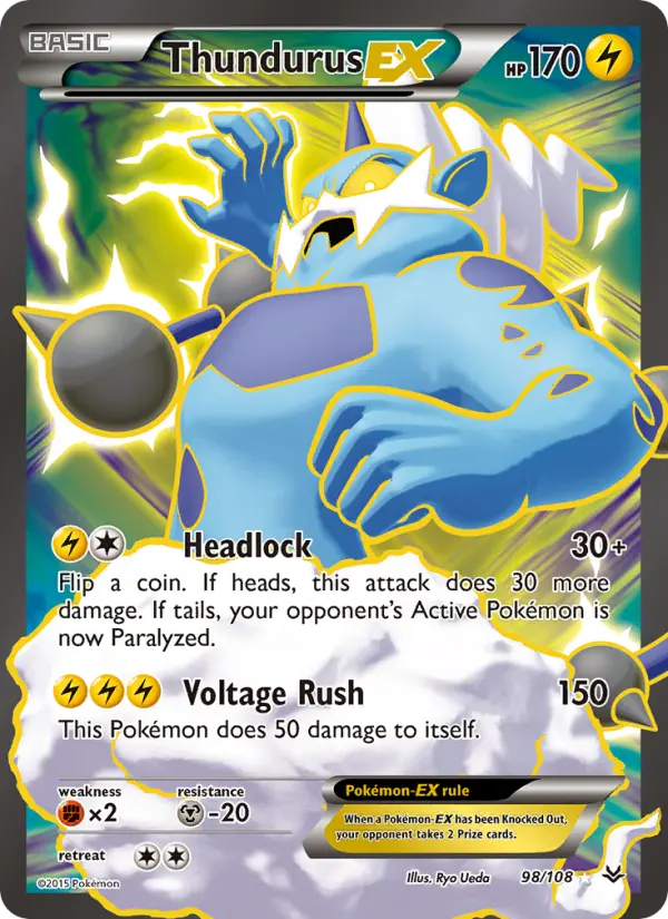 Thundurus EX #98 — Roaring Skies