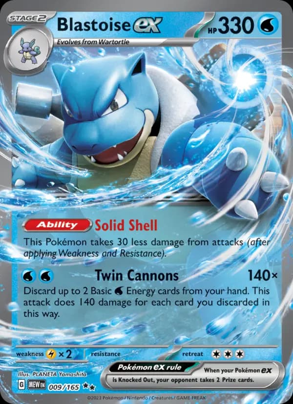 Blastoise ex #009 — 151