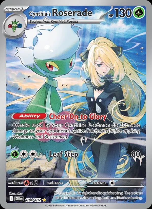 Cynthia's Roserade #184 — Destined Rivals