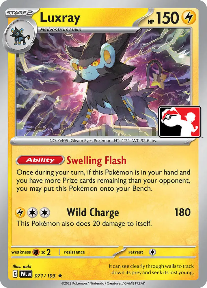 Luxray #071 — Play! Pokémon Prize Pack Series