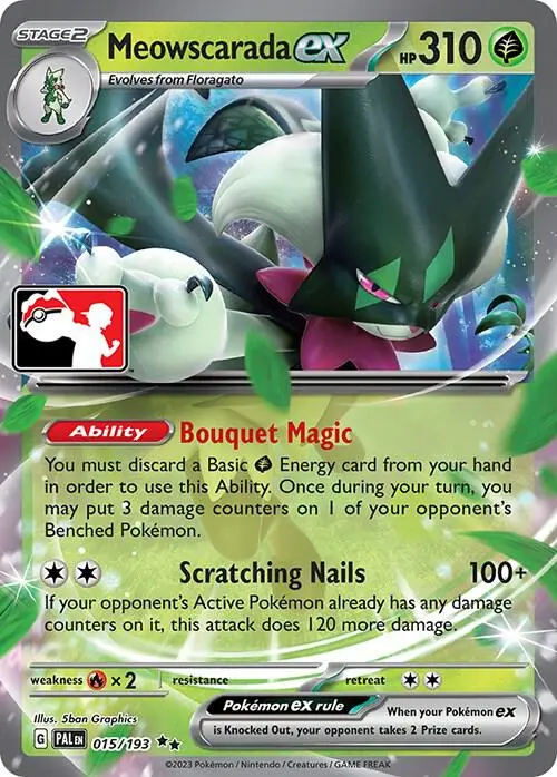 Meowscarada ex #015 — Play! Pokémon Prize Pack Series