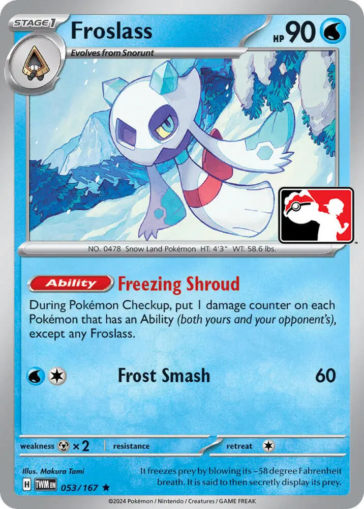 Froslass #053 — Play! Pokémon Prize Pack Series