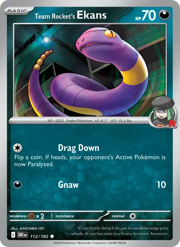 Team Rocket's Ekans #112 — Destined Rivals