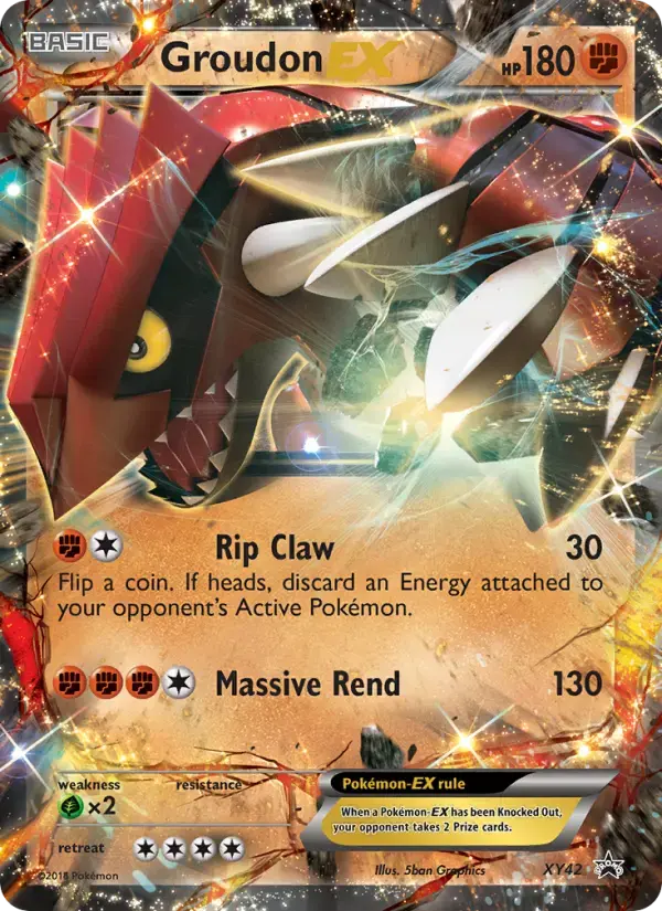 Groudon EX #XY42 — XY Promos