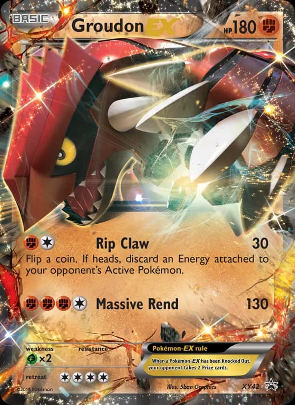Groudon EX #XY42 — XY Promos