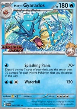 Misty's Gyarados #049 Stamp — Destined Rivals