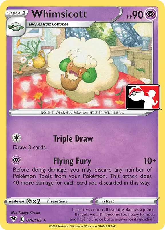 Whimsicott #076 — Play! Pokémon Prize Pack Series