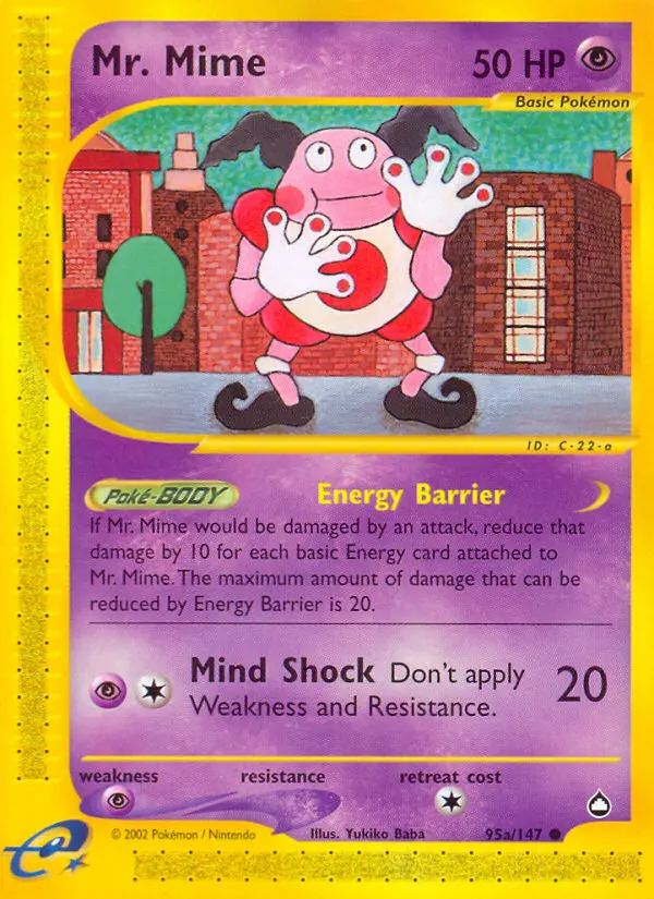 Mr. Mime #95 — Aquapolis