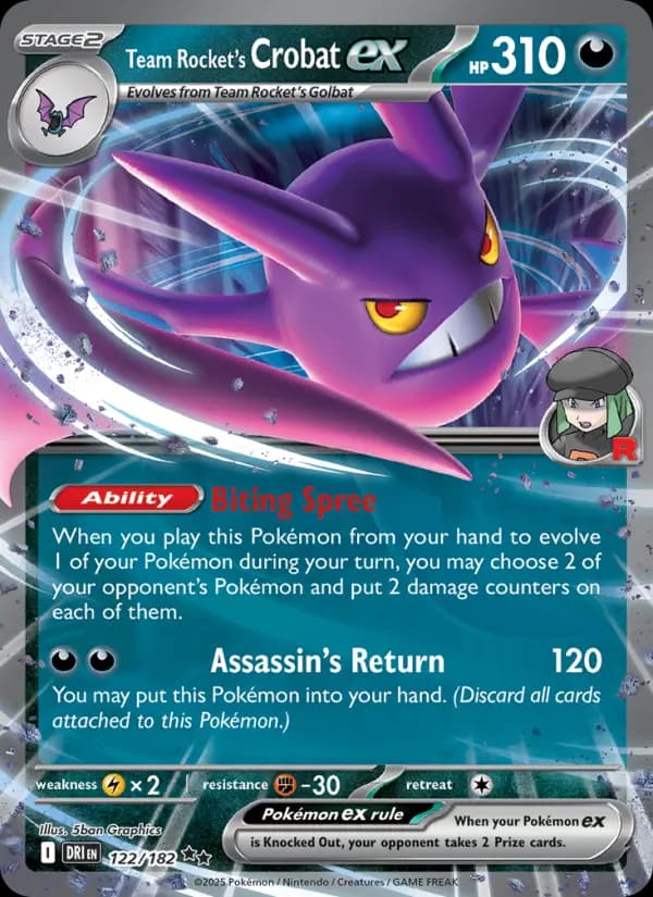 Team Rocket's Crobat ex #122 — Destined Rivals