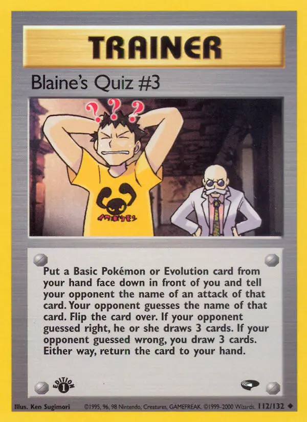 Blaine's Quiz #3 #112 — Gym Challenge