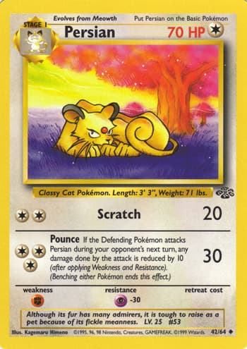 Carte Pokémon ペルシアン #42 — ポケモンジャングル