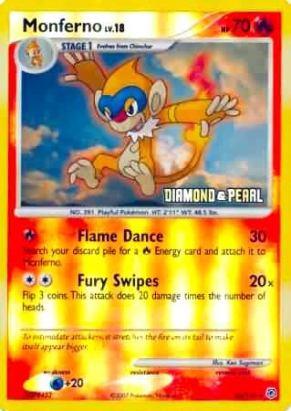 Monferno #056/130 — Burger King Promos