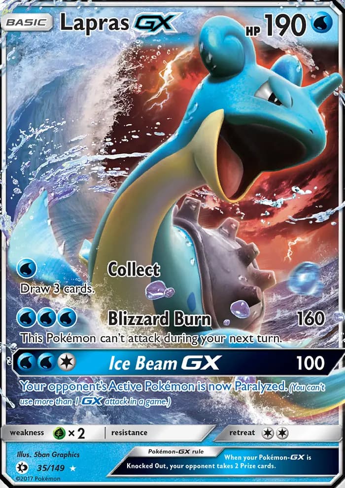 Lapras GX #35 — Sun & Moon