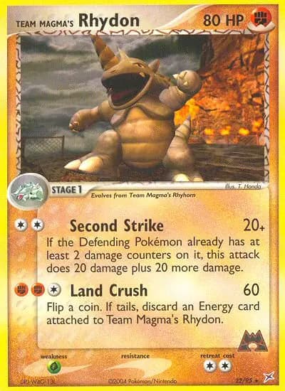 Team Magma's Rhydon #22 — Team Magma vs Team Aqua