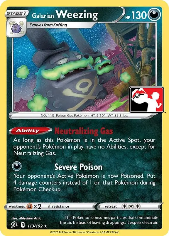 Galarian Weezing #113 — Play! Pokémon Prize Pack Series