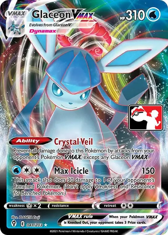 Glaceon VMAX #041 — Play! Pokémon Prize Pack Series