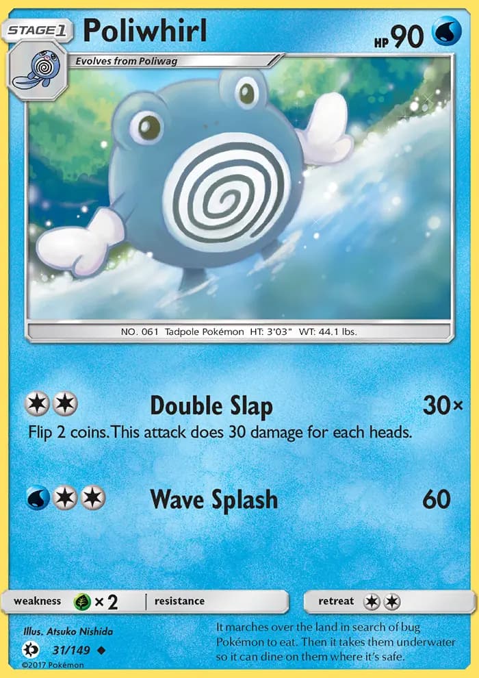 Poliwhirl #31 — Sun & Moon