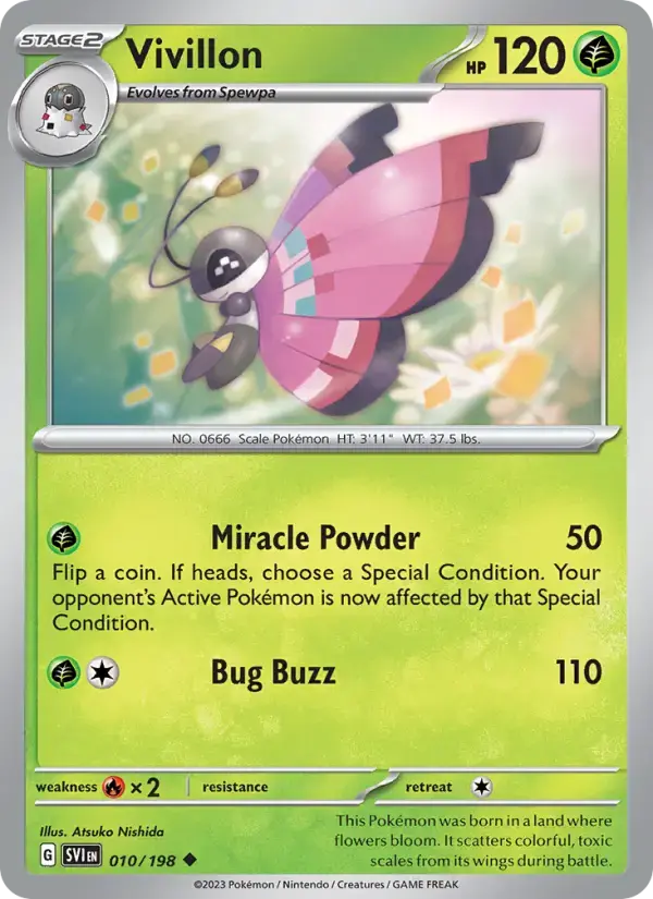 Vivillon #010 — Scarlet & Violet