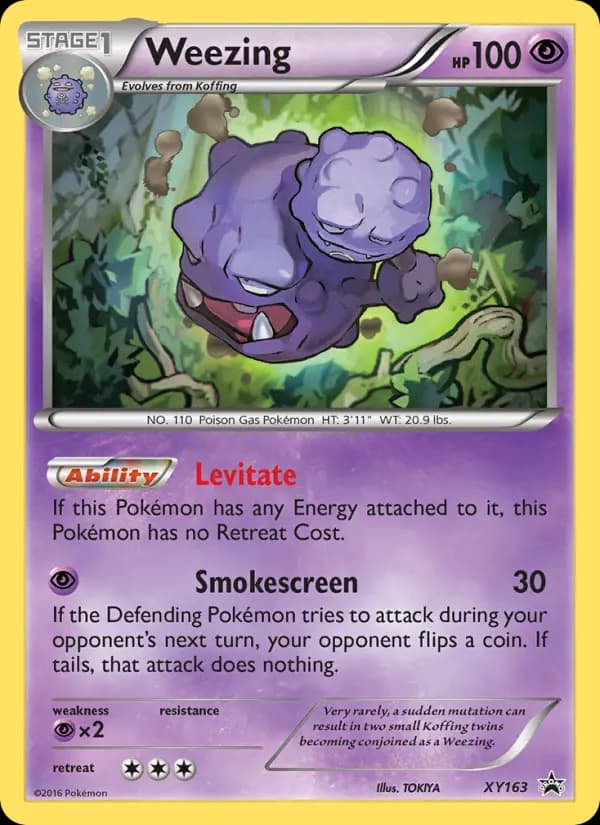 Weezing #XY163 — XY Promos