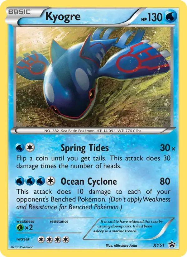 Kyogre #XY51 — XY Promos