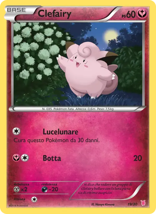 Clefairy #19 — XY Trainer Kit (Wigglytuff)