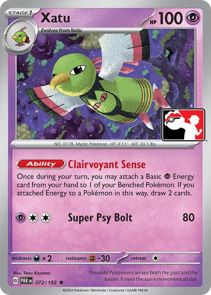 Xatu #072 — Play! Pokémon Prize Pack Series