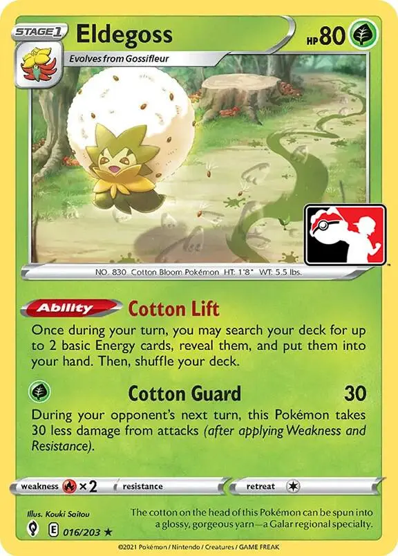 Eldegoss #016 — Play! Pokémon Prize Pack Series