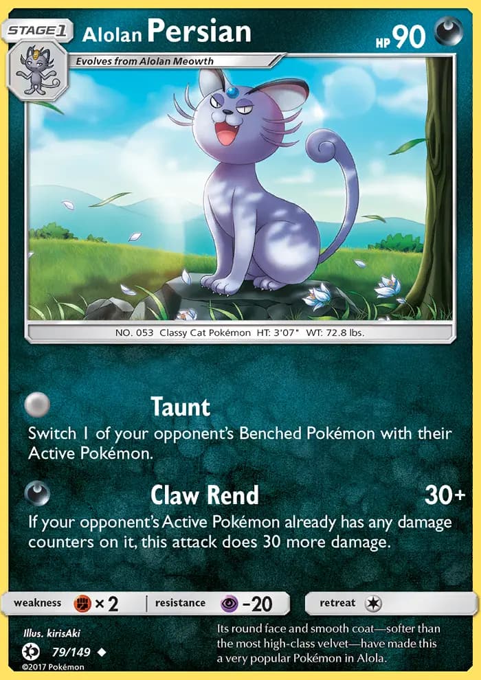Alolan Persian #79 — Sun & Moon